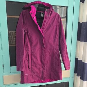 Champion Women's Magenta Ski Jacket - Long, Covers Butt & Hips